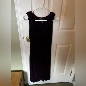 Lauren Ralph Lauren Deep Purple Midi Dress